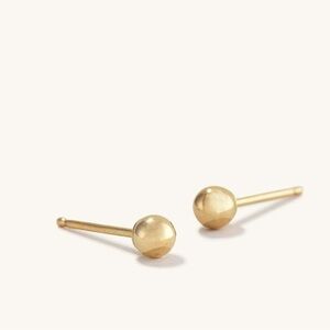 Mejuri 14k Gold Sphere Stud Earrings